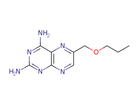Molecular Structure of 104438-50-8 (6-(Propoxymethyl)-2,4-pteridinediamine)