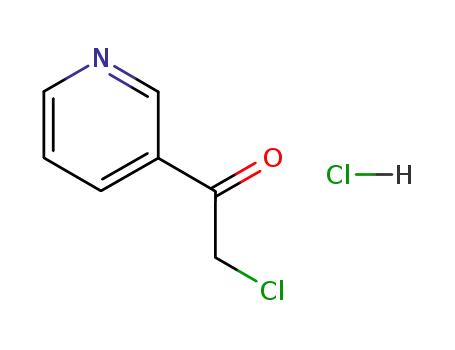 Molecular Structure of 61889-48-3 (3-(2-Chloroacetyl)pyridine hydrochloride)