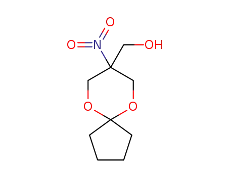 Molecular Structure of 1256364-04-1 ((8-nitro-6,10-dioxaspiro[4.5]dec-8-yl)methanol)