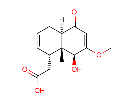 1-Naphthaleneaceticacid, 1,4,4a,5,8,8a-hexahydro-8-hydroxy-7-methoxy-8a-methyl-5-oxo-, (1a,4aa,8b,8ab)- (9CI)