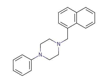 Molecular Structure of 1044-18-4 (1-(naphthalen-1-ylmethyl)-4-phenylpiperazine)