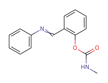 Molecular Structure of 10435-19-5 (2-[(E)-(phenylimino)methyl]phenyl methylcarbamate)