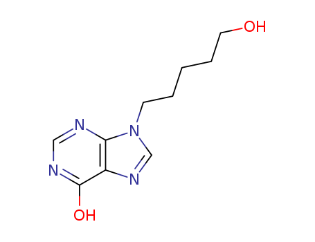 6H-Purin-6-one,1,9-dihydro-9-(5-hydroxypentyl)-