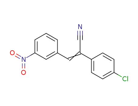 Molecular Structure of 104089-72-7 ((2Z)-2-(4-chlorophenyl)-3-(3-nitrophenyl)prop-2-enenitrile)