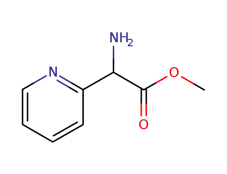 Molecular Structure of 154410-83-0 (Methyl 2-amino-2-(pyridin-2-yl)acetate)