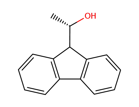 Molecular Structure of 107474-78-2 (R-(+)-1-(9-FLUORENYL)ETHANOL)