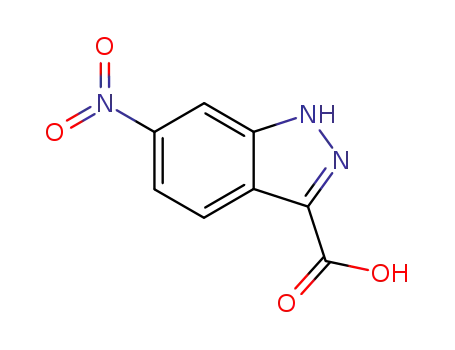 Molecular Structure of 857801-97-9 (6-Nitro-3-indazolecarboxylic acid)