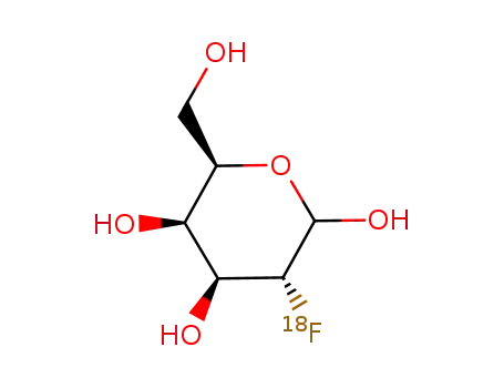 Molecular Structure of 105851-17-0 (Fludeoxyglucose F 18)