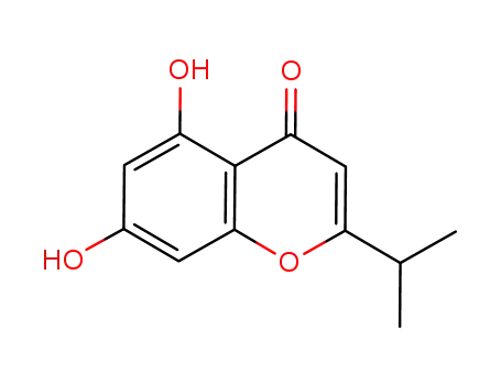 Molecular Structure of 96552-59-9 (5,7-Dihydroxy-2-isopropylchromone)