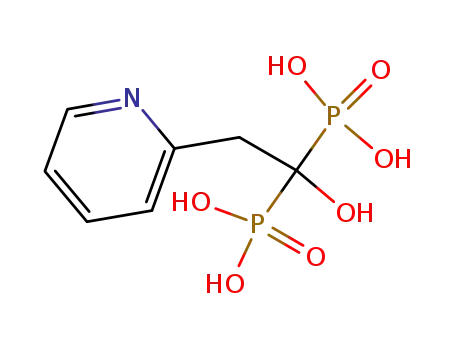 Molecular Structure of 105462-23-5 ([1-hydroxy-2-(2-pyridinyl)ethylidene]bis(phosphonic acid))