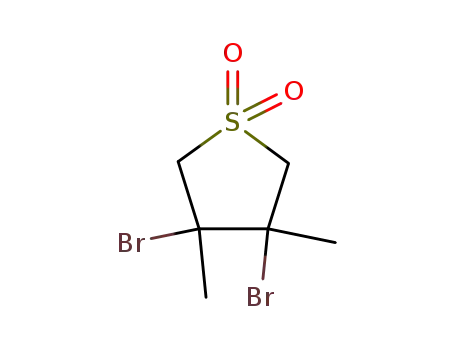 Molecular Structure of 80043-96-5 (3,4-dibromo-3,4-dimethyltetrahydrothiophene 1,1-dioxide)