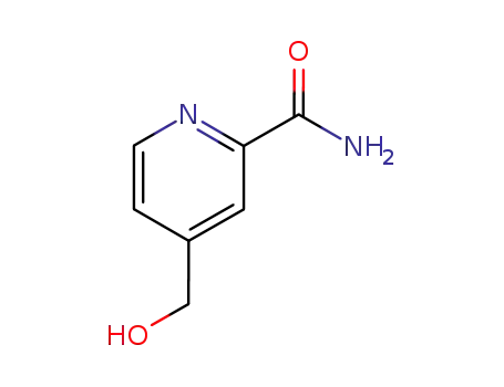 Molecular Structure of 119646-48-9 (4-(HYDROXYMETHYL)PYRIDINE-2-CARBOXAMIDE)