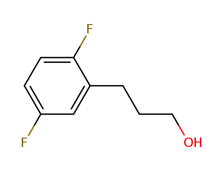 Molecular Structure of 873946-37-3 (3-(2,5-DIFLUORO-PHENYL)-PROPAN-1-OL)