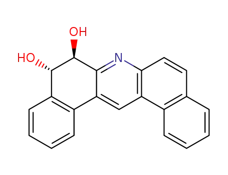 Molecular Structure of 105467-64-9 (TRANS-DIBENZ(A,J)ACRIDINE-5,6-DIHYDRODIOL)