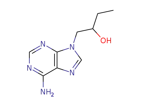 Molecular Structure of 10521-52-5 (1-(6-amino-9H-purin-9-yl)butan-2-ol)