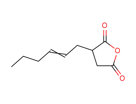 Molecular Structure of 10500-34-2 (2-HEXEN-1-YLSUCCINIC ANHYDRIDE)