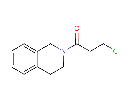 Molecular Structure of 10579-67-6 (2-(3-chloropropanoyl)-1,2,3,4-tetrahydroisoquinoline)