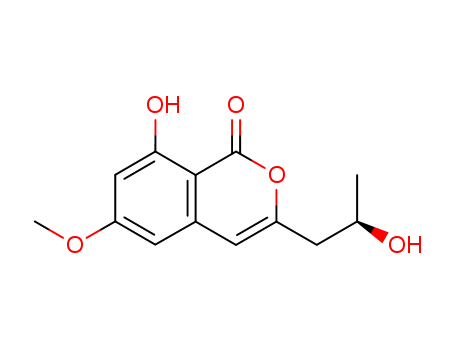 10532-39-5,diaporthin,1H-2-Benzopyran-1-one,8-hydroxy-3-(2-hydroxypropyl)-6-methoxy-, (S)-; Diaporthin (6CI,7CI); Isocoumarin,8-hydroxy-3-(2-hydroxypropyl)-6-methoxy-, (+)- (8CI); (+)-Diaporthin