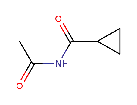 Molecular Structure of 10528-55-9 (N-acetylcyclopropanecarboxamide)