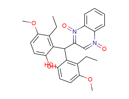 105301-23-3,3-[bis(2-ethyl-6-hydroxy-3-methoxyphenyl)methyl]-1-oxoquinoxalin-1-ium-4(1H)-olate,Phenol,2,2'-(2-quinoxalinylmethylene)bis[3-ethyl-4-methoxy-, N,N'-dioxide