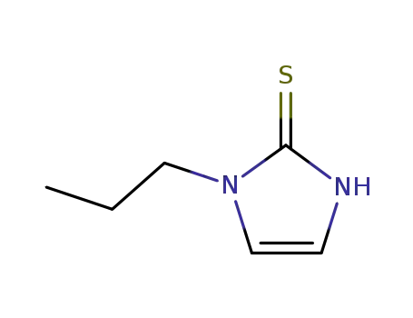 Molecular Structure of 10583-84-3 (1-PROPYL-1H-IMIDAZOLE-2-THIOL)