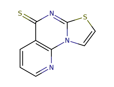 Molecular Structure of 106531-35-5 (5H-PYRIDO[3',2':5,6]PYRIMIDO[2,1-B][1,3]THIAZOLE-5-THIONE)