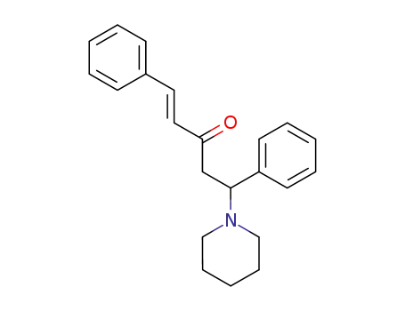 Molecular Structure of 10604-75-8 (1,5-diphenyl-5-(piperidin-1-yl)pent-1-en-3-one)