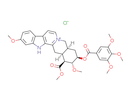 <i>ent</i>-11,17β-dimethoxy-16α-methoxycarbonyl-18α-(3,4,5-trimethoxy-benzoyloxy)-15β-yohimba-3,5-dienium; chloride