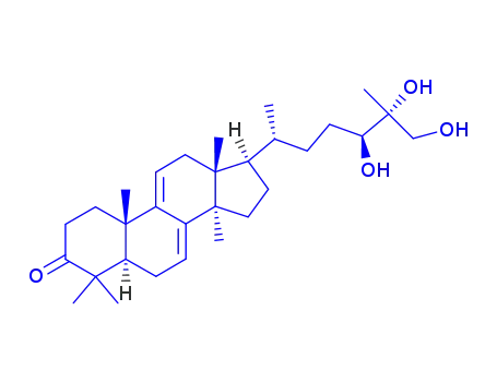 Molecular Structure of 106518-63-2 (Ganodermanontriol)
