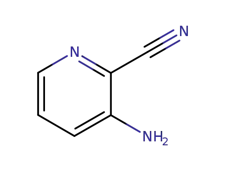 Molecular Structure of 42242-11-5 (3-Amino-2-pyridinecarbonitrile)