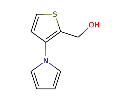 Molecular Structure of 107073-27-8 ([3-(1H-PYRROL-1-YL)-2-THIENYL]METHANOL)