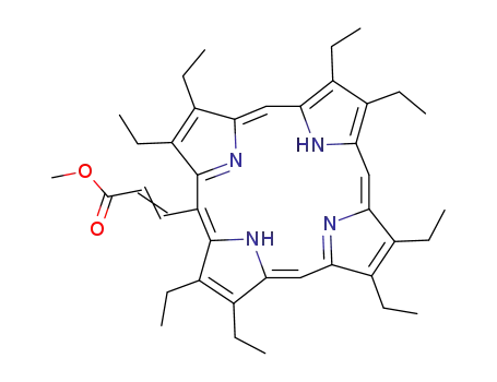(E)-3-((1Z,4Z,9Z,15Z)-2,3,7,8,12,13,17,18-Octaethyl-porphyrin-5-yl)-acrylic acid methyl ester