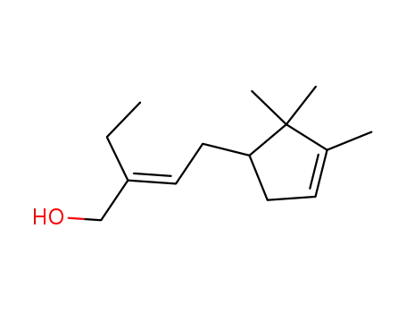 Molecular Structure of 28219-61-6 (2-Ethyl-4-(2,2,3-trimethylcyclopent-3-en-yl)-but-2-en-1-ol)