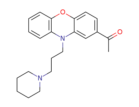 Molecular Structure of 106742-36-3 (1-{10-[3-(piperidin-1-yl)propyl]-10H-phenoxazin-2-yl}ethanone)