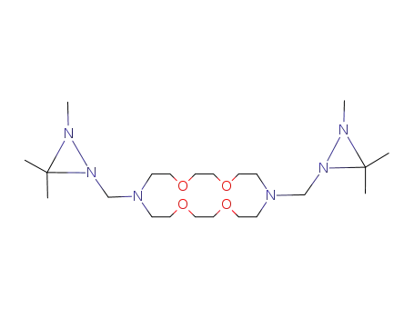 Molecular Structure of 106036-97-9 (7,16-bis[(2,3,3-trimethyldiaziridin-1-yl)methyl]-1,4,10,13-tetraoxa-7,16-diazacyclooctadecane)