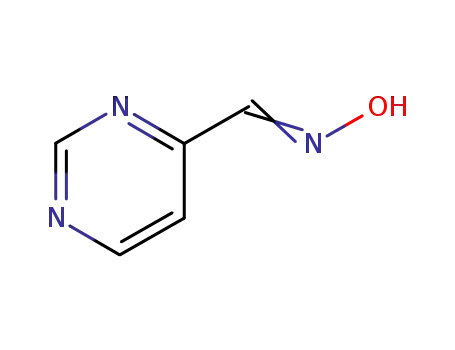 Molecular Structure of 1073-65-0 (4-Pyrimidinecarboxaldehyde, oxime (7CI,8CI,9CI))