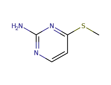 Molecular Structure of 1073-54-7 (2-Pyrimidinamine, 4-(methylthio)- (9CI))