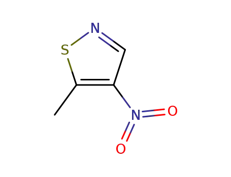 Molecular Structure of 1073-19-4 (5-Methyl-4-nitro-isothiazole)