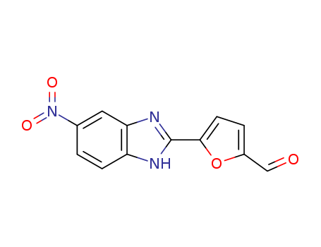 106996-93-4,5-(6-nitro-1H-benzimidazol-2-yl)furan-2-carbaldehyde,2-Furancarboxaldehyde,5-(5-nitro-1H-benzimidazol-2-yl)- (9CI)