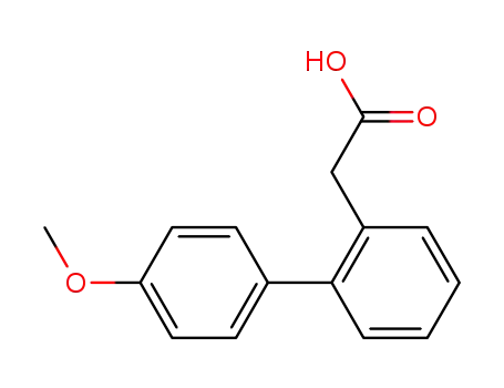 Molecular Structure of 108478-21-3 ((4'-METHOXY-BIPHENYL-2-YL)-ACETIC ACID)
