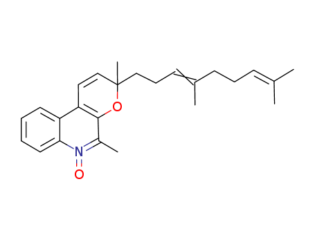 113366-11-3,3H-Pyrano[2,3-c]quinoline,3-(4,8-dimethyl-3,7-nonadien-1-yl)-3,5-dimethyl-, 6-oxide,3H-Pyrano[2,3-c]quinoline,3-(4,8-dimethyl-3,7-nonadienyl)-3,5-dimethyl-, 6-oxide (9CI); Aurachin F