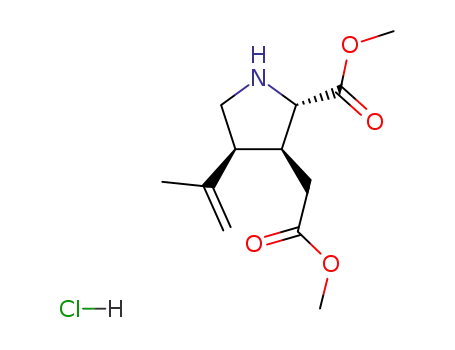 Molecular Structure of 108365-31-7 (KAINIC ACID DIMETHYL ESTER HYDROCHLORIDE)