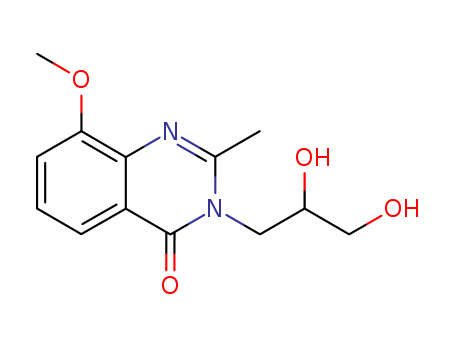 4(3H)-QUINAZOLINONE,3-(2,3-DIHYDROXYPROPYL)-8-METHOXY-2-METHYL-
