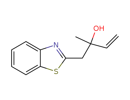 Molecular Structure of 107401-64-9 (2-Benzothiazoleethanol,alpha-ethenyl-alpha-methyl-(9CI))