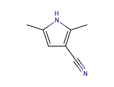 Molecular Structure of 26187-29-1 (1H-Pyrrole-3-carbonitrile,2,5-dimethyl-(9CI))