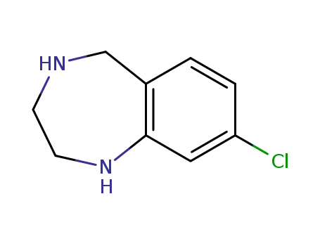 Molecular Structure of 107479-55-0 (7-CHLORO-2,3,4,5-TETRAHYDRO-1H-BENZO[E][1,4]DIAZEPINE)
