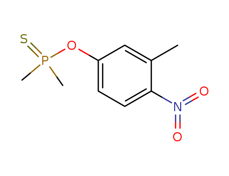 1081-16-9,O-(3-methyl-4-nitrophenyl) dimethylphosphinothioate,Phosphinothioicacid, dimethyl-, O-(4-nitro-m-tolyl) ester (7CI,8CI); m-Cresol, 4-nitro-,O-ester with dimethylphosphinothioic acid