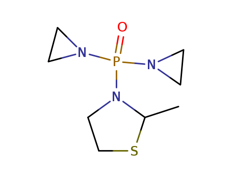 Thiazolidine,3-[bis(1-aziridinyl)phosphinyl]-2-methyl-