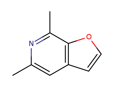 Molecular Structure of 107470-41-7 (Furo[2,3-c]pyridine, 5,7-dimethyl- (9CI))