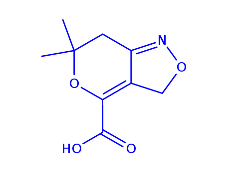 3H-PYRANO[4,3-C]ISOXAZOLE-4-CARBOXYLIC ACID 6,7-DIHYDRO-6,6-DIMETHYL-